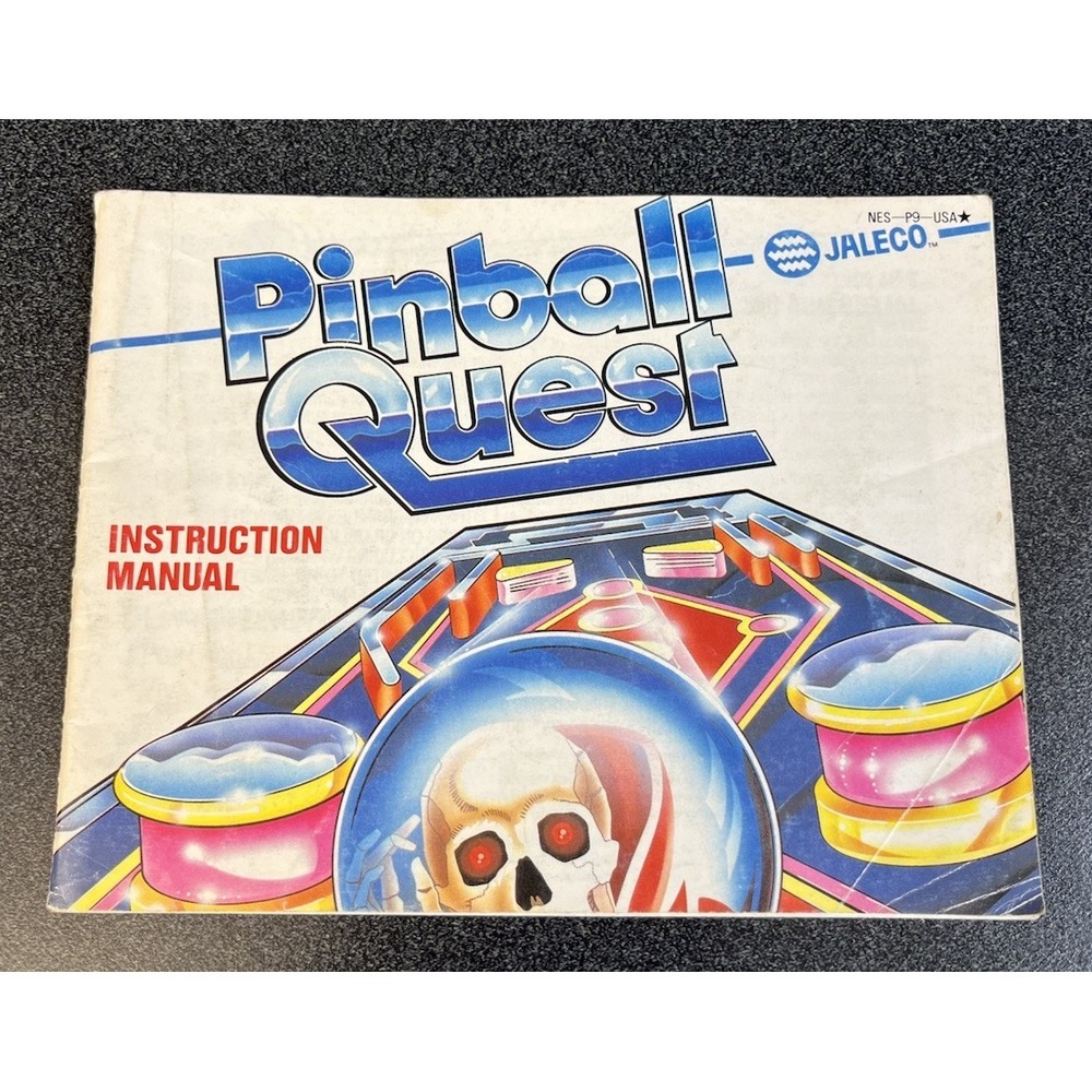 Nintendo NES Pinball Quest Instruction Manual Booklet Only NES-P9-USA